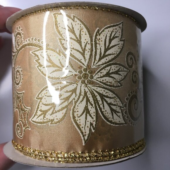 5 Rolls Wired Christmas Ribbon - Picture 9 of 13